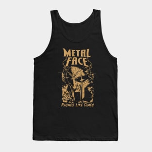 Vintage Bootleg Metal Face Brown Tank Top